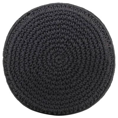 Pouf Tricot Noir | Modèle 1