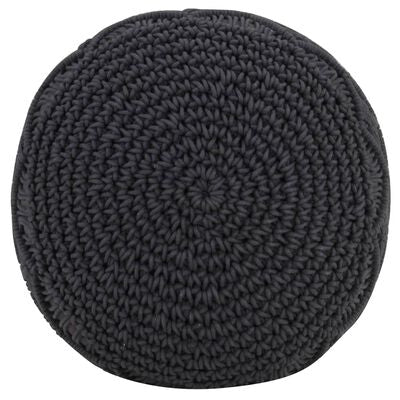 Pouf Tricot Noir | Modèle 3