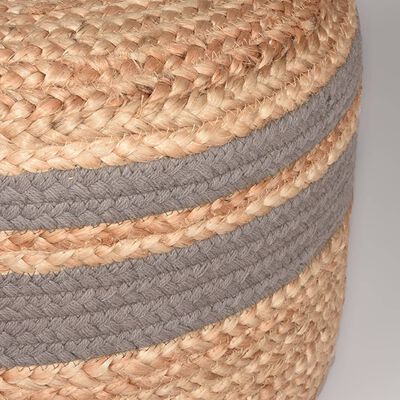 Pouf Rond En Jute Tressé