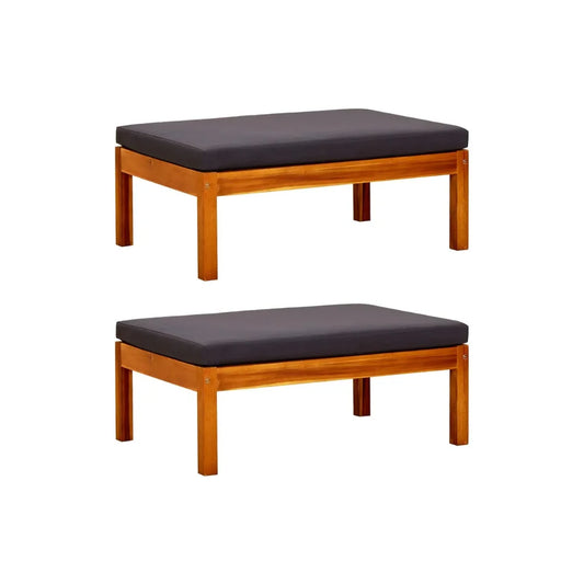 Lot de 2 Repose-pieds Extérieur