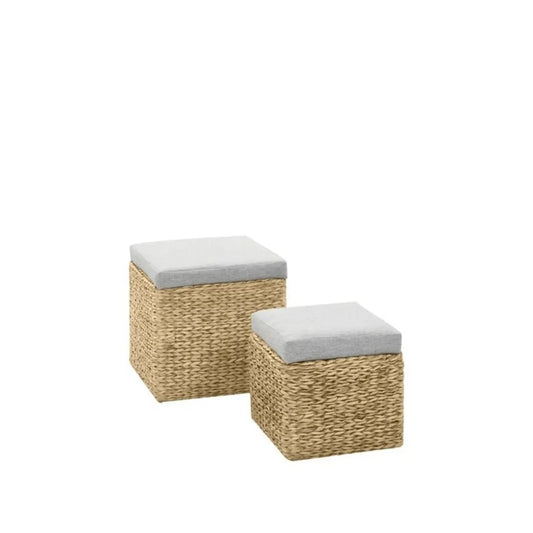 Lot de 2 Poufs d’extérieur