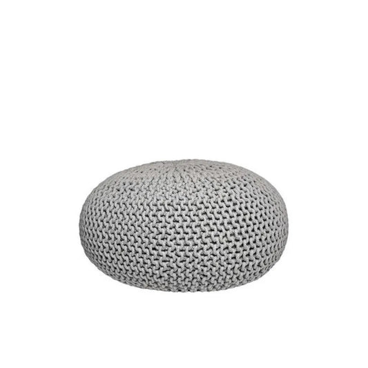 Pouf Gris Tricot