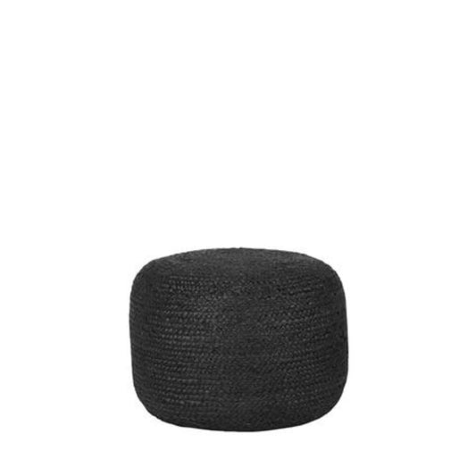 Pouf Jute Noir