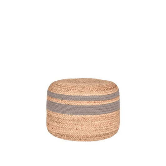 Pouf Rond En Jute Tressé