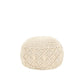 Pouf Tricot Blanc | Modèle 4