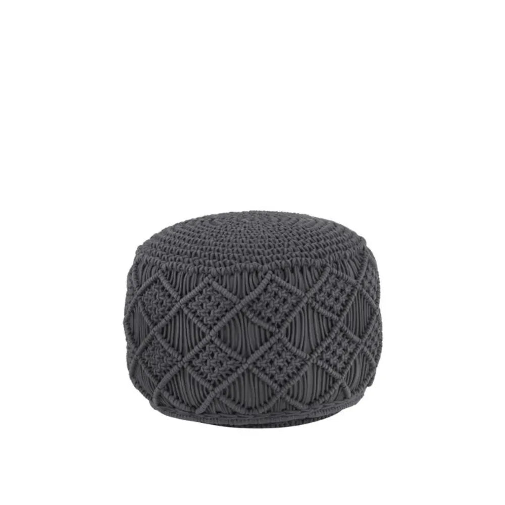 Pouf Tricot Noir | Modèle 4