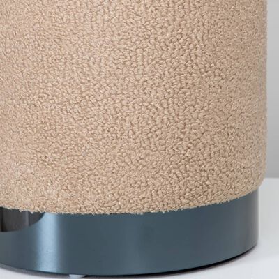 Pouf Tabouret Beige & Noir