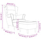 Fauteuil avec Repose-pieds Design