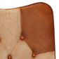 Fauteuil Cuir avec Repose-pieds