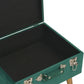 pouf coffre valise vert