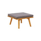 Repose-pieds en bois d’acacia avec coussin