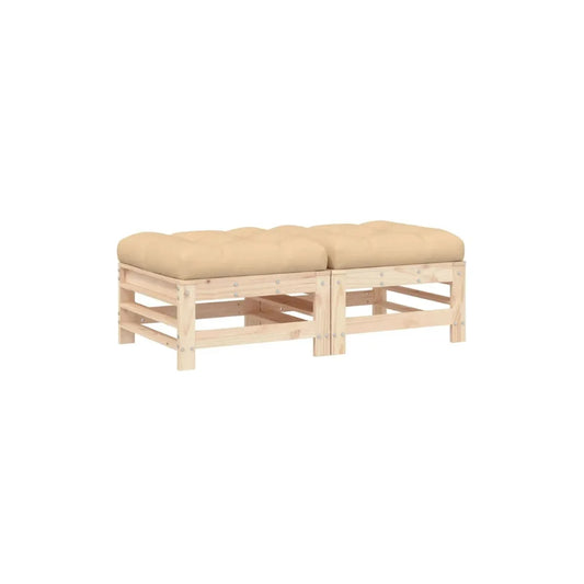 Repose-pieds pour fauteuil extérieur : Lot de 2