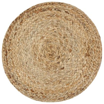 Pouf en Jute Bicolore Gris