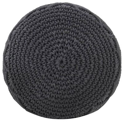 Pouf Tricot Noir | Modèle 4