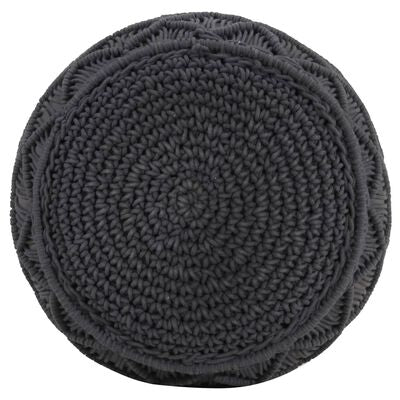 Pouf Tricot Noir | Modèle 4