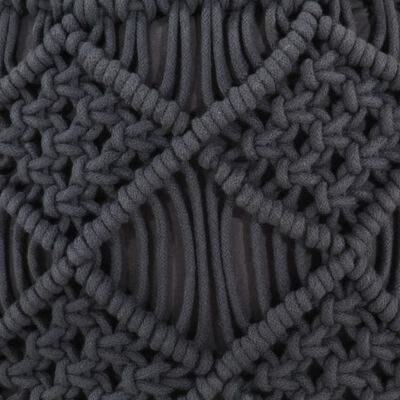 Pouf Tricot Noir | Modèle 4