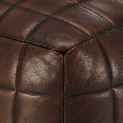 Pouf Cuir Couture