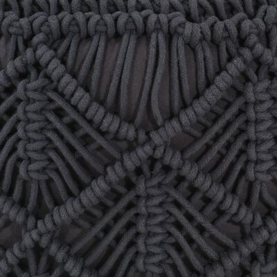 Pouf Tricot Noir | Modèle 3