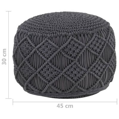 Pouf Tricot Noir | Modèle 3